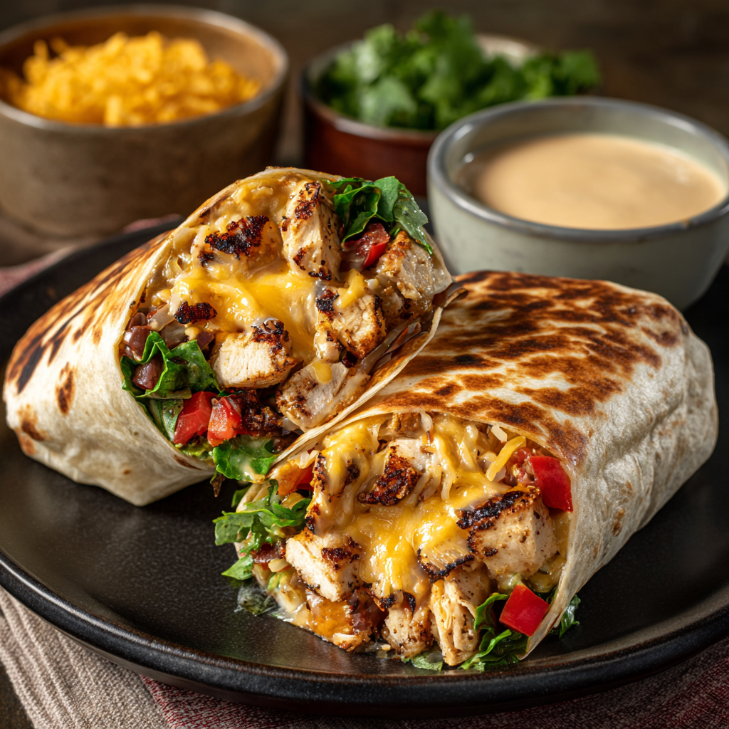 Chipotle Ranch Grilled Chicken Burrito