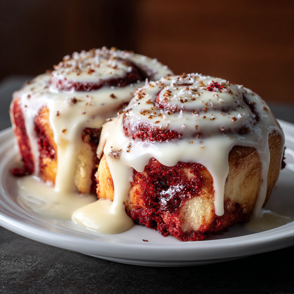 Red Velvet Cinnamon Rolls