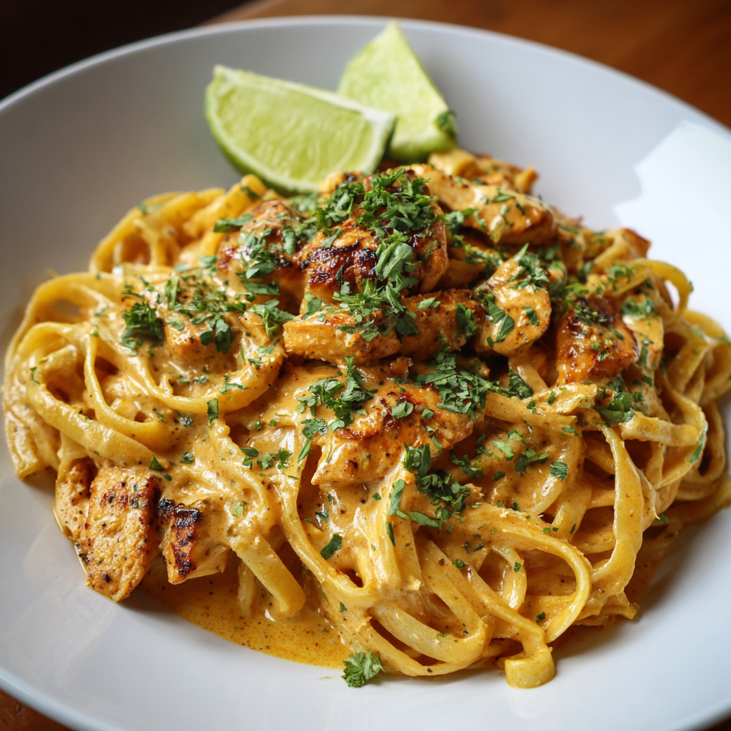 Creamy Cowboy Butter Chicken Linguine
