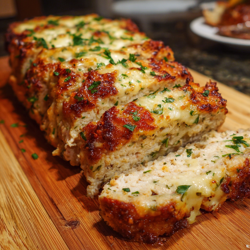garlic parmesan chicken meatloaf