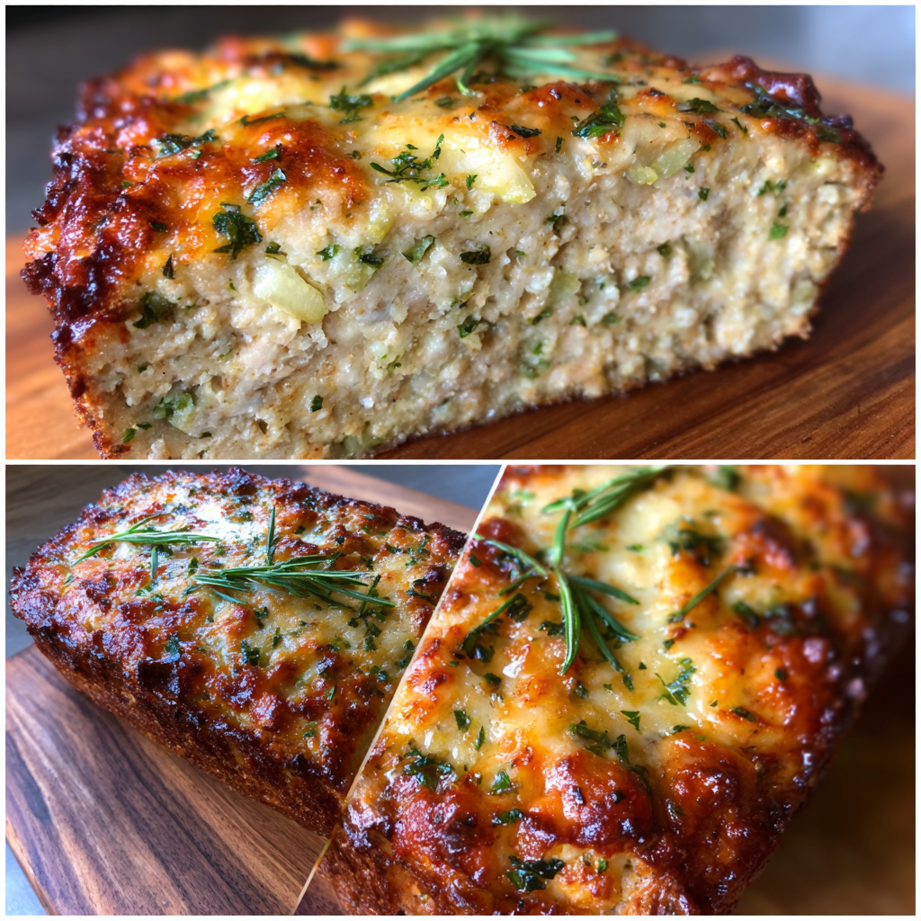 garlic parmesan chicken meatloaf
