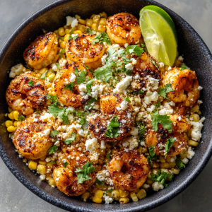 Mexican Street Corn and Shrimp