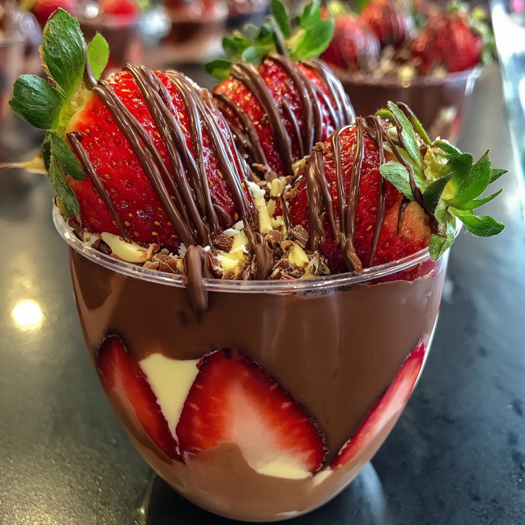 Dubai Chocolate Strawberry Cup