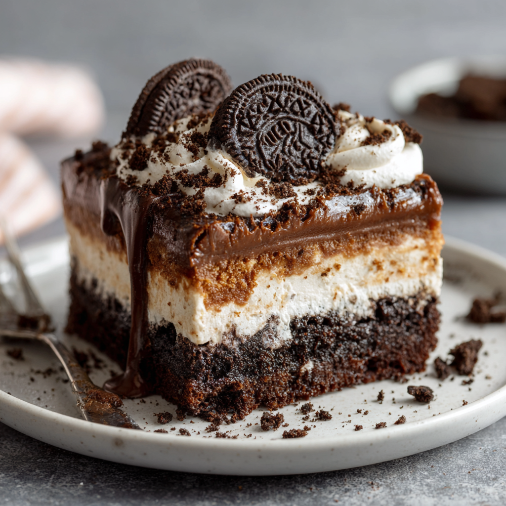 Oreo Dirt Cake Recipe – Easy No-Bake Dessert with Crushed Oreos & Creamy Layers

