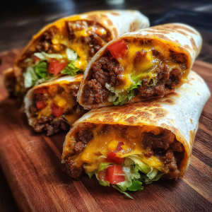 Nacho Cheese Beef Wrap