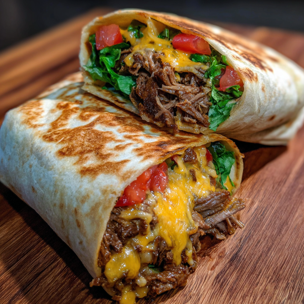 Nacho Cheese Beef Wrap