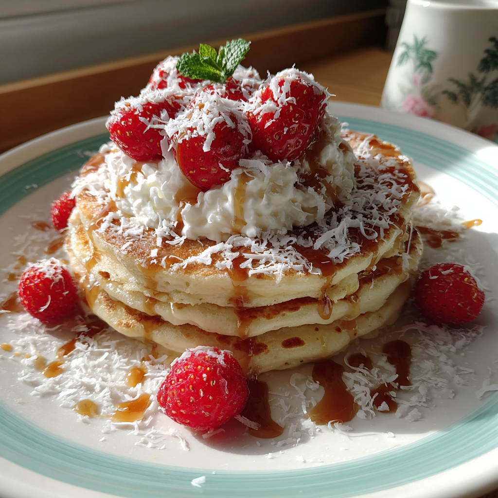 Coconut Cream Pancakes