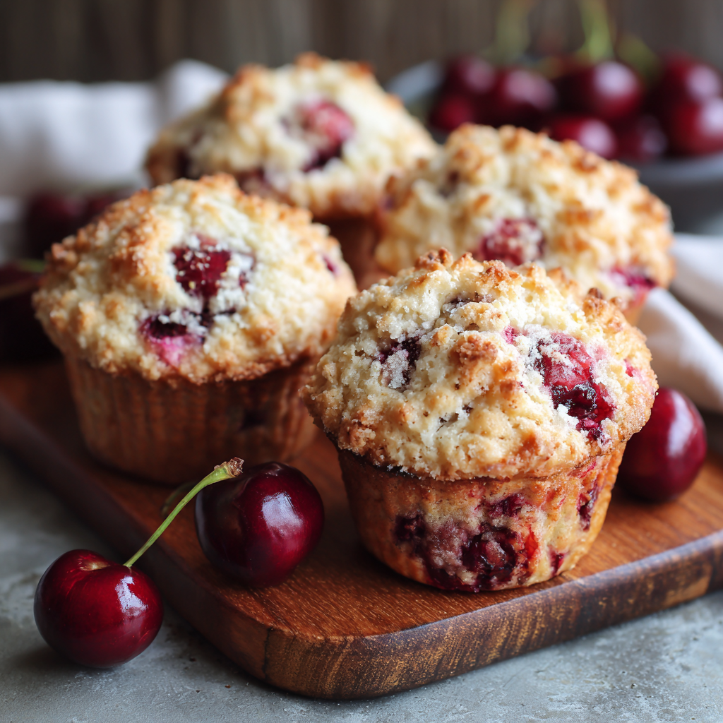 Cherry Cobbler Muffins