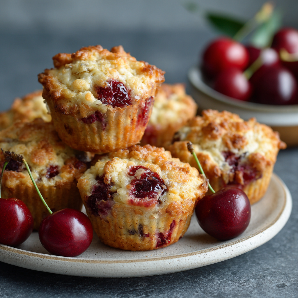 Cherry Cobbler Muffins