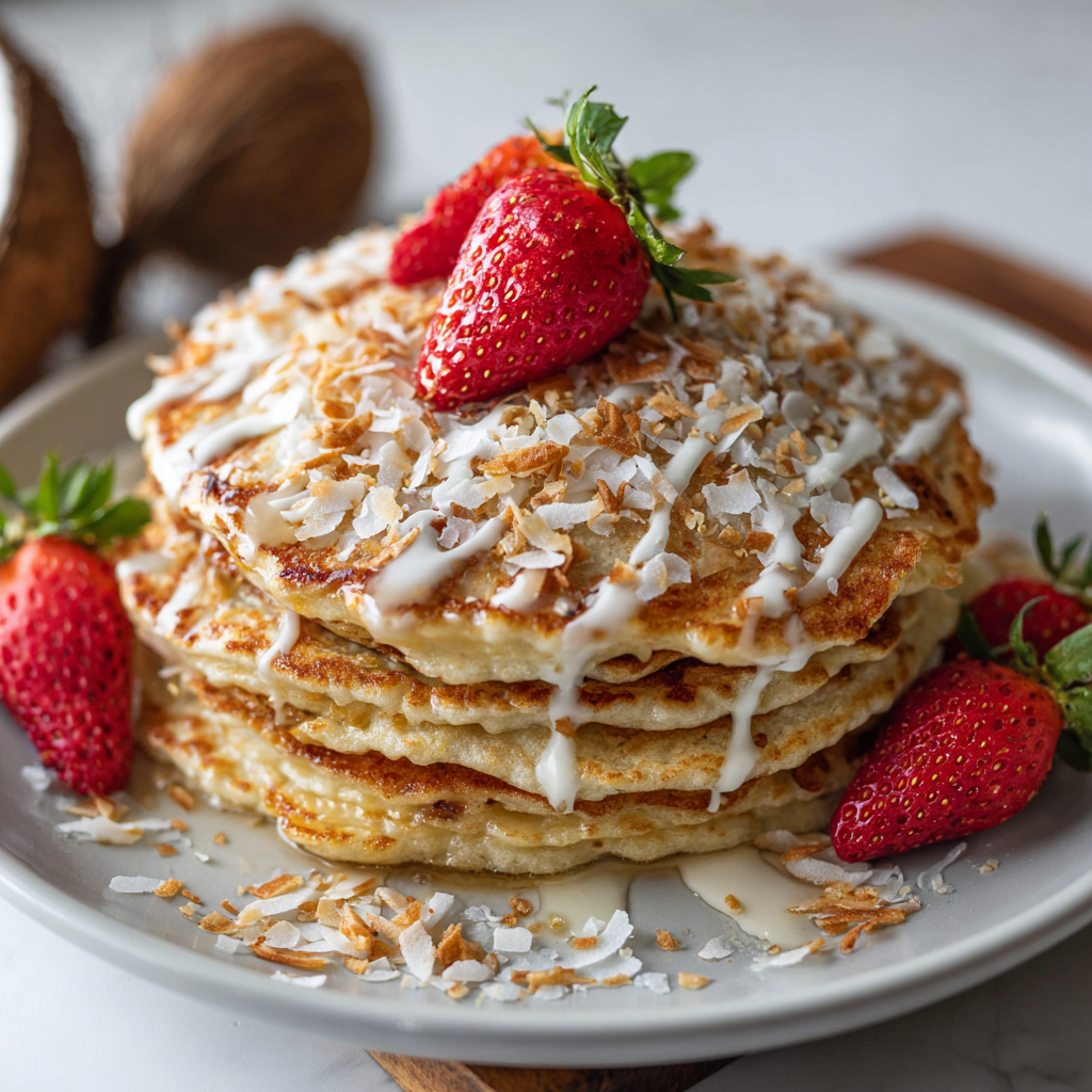 Coconut Cream Pancakes