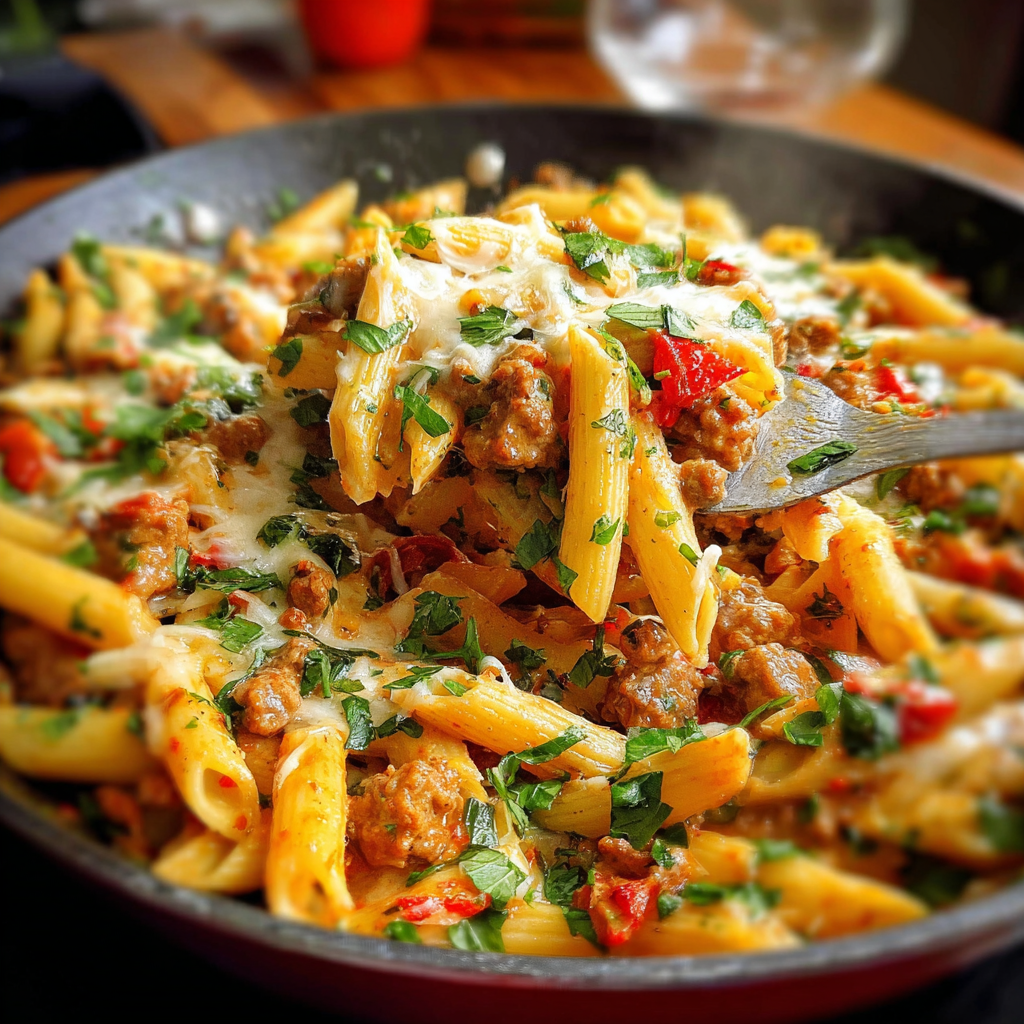 Creamy Tuscan Sausage Pasta