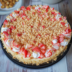 Strawberry Crunch Cheesecake
