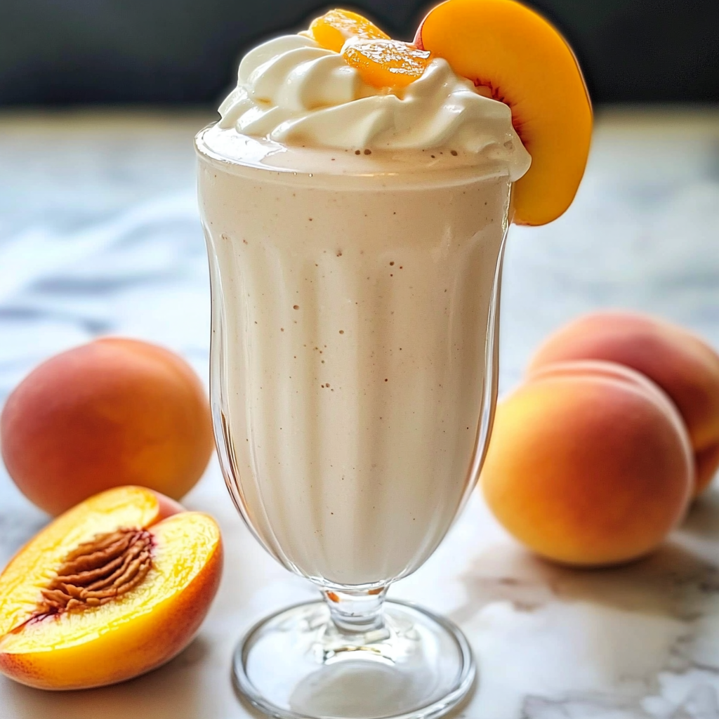 Copycat Chick-Fil-A Peach Milkshake