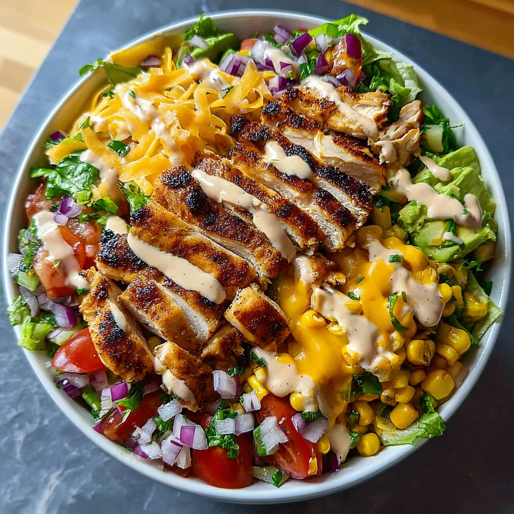 Zesty Southwest Chicken Salad Bowl