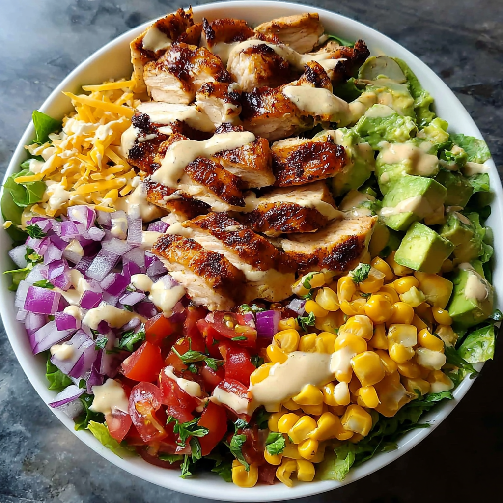 Zesty Southwest Chicken Salad Bowl