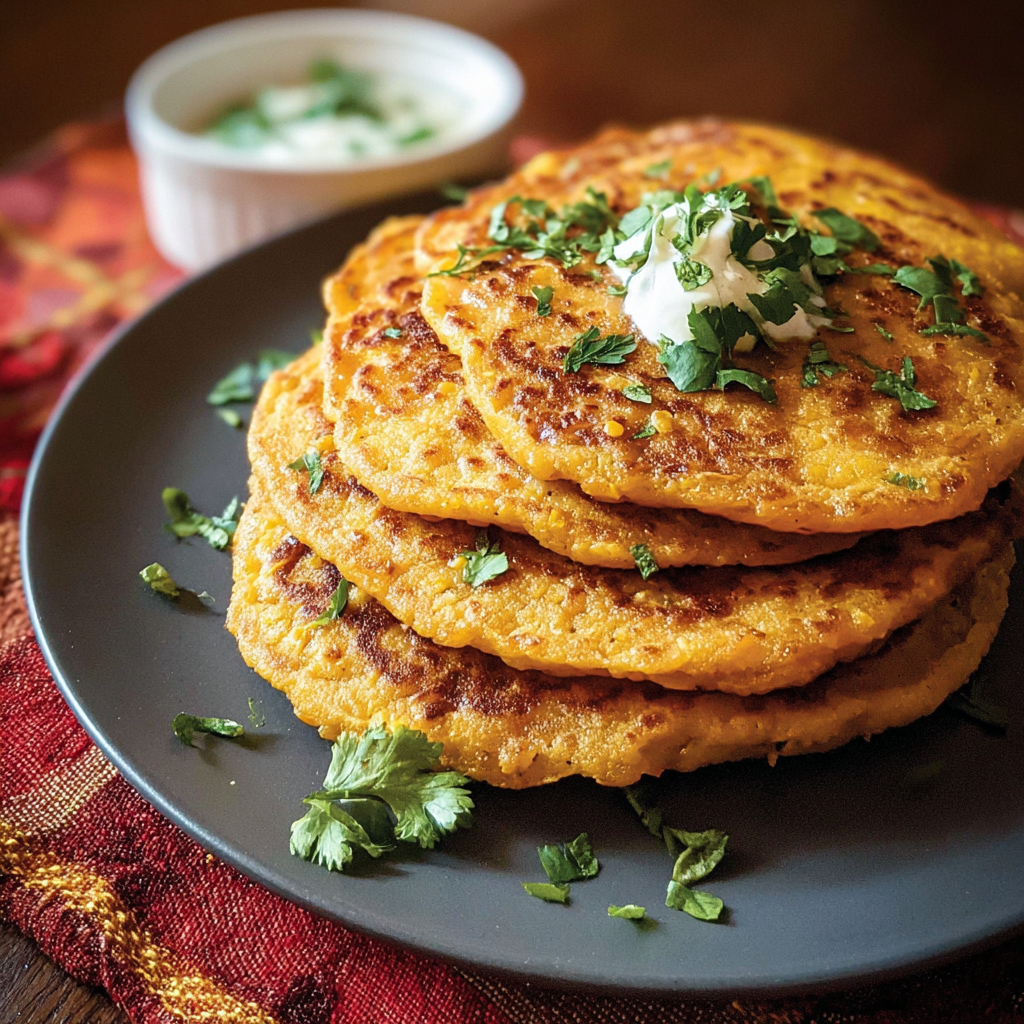 Red Lentil Pancakes