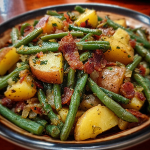 Country Ranch Green Beans and Potatoes with Bacon