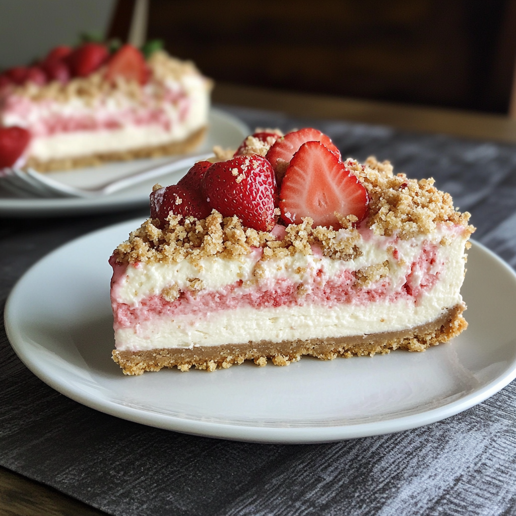Strawberry Crunch Cheesecake