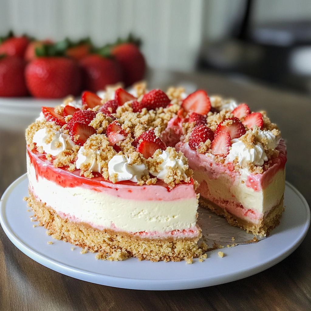 Strawberry Crunch Cheesecake