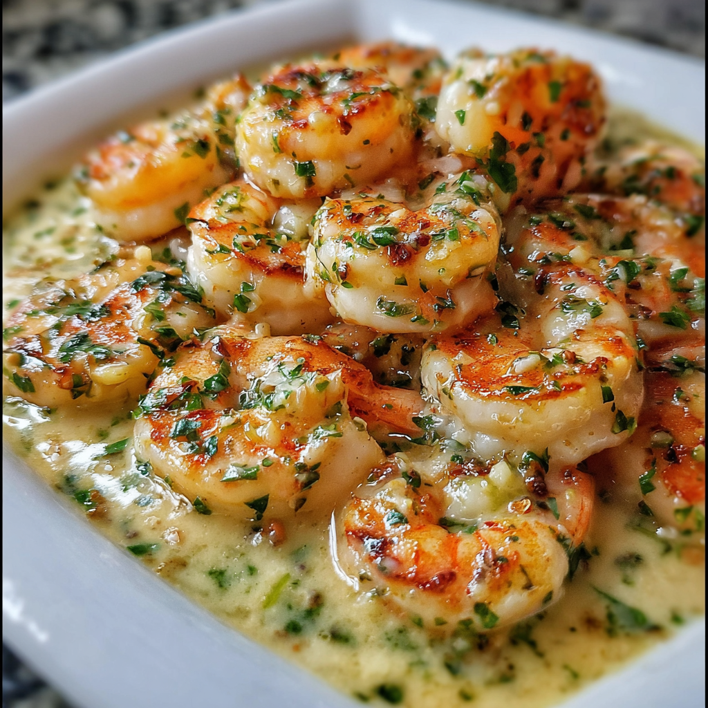  Creamy Garlic Shrimp
