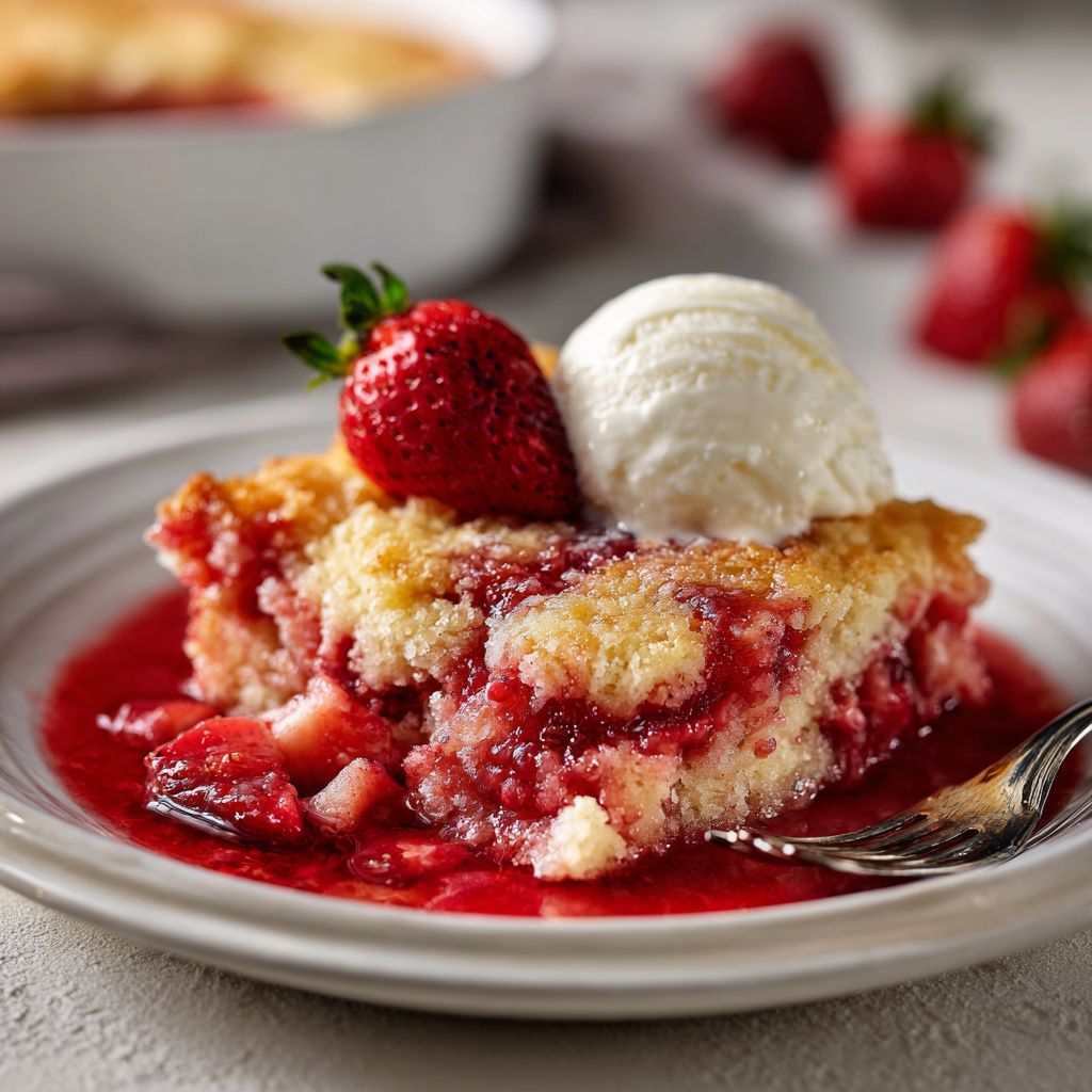 Strawberry Dump Cake