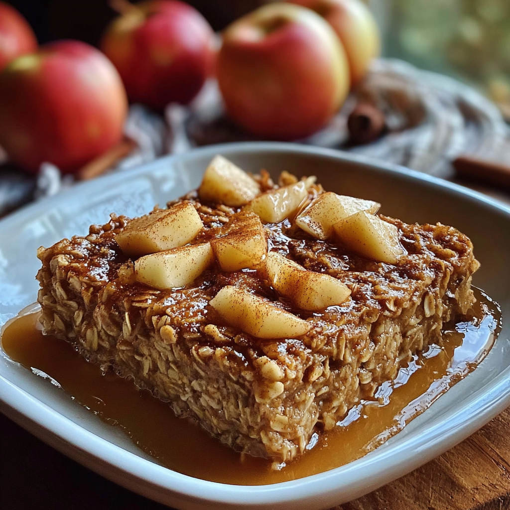 Amish-Style Apple and Cinnamon Baked Oatmeal