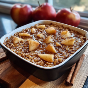 Amish-Style Apple and Cinnamon Baked Oatmeal