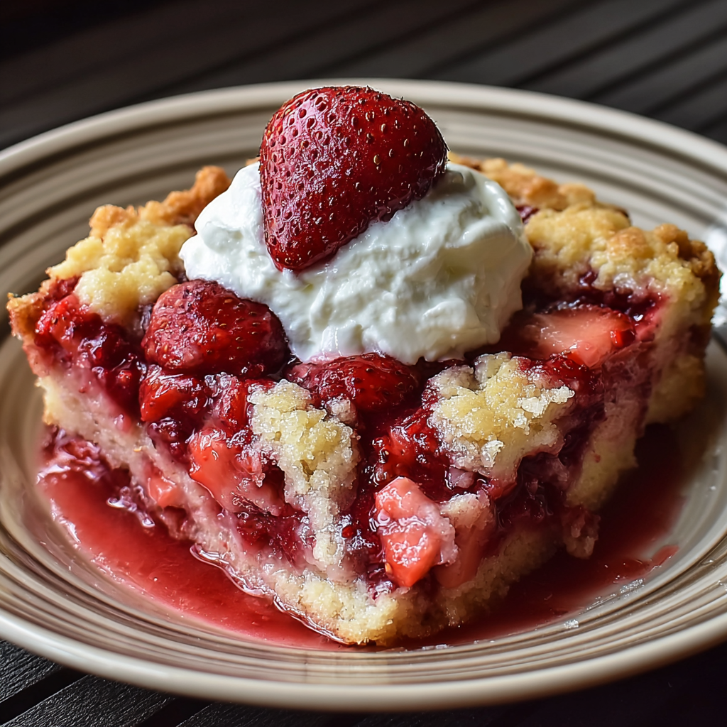 Strawberry Dump Cake